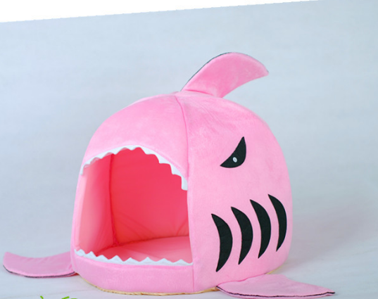 Shark Type Soft Sponge Pet Bed Houses Kennel