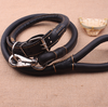 Genuine Leather Pet Collar Leash